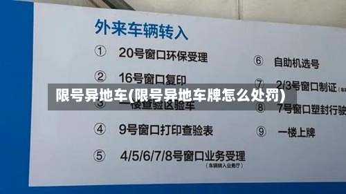 限号异地车(限号异地车牌怎么处罚)