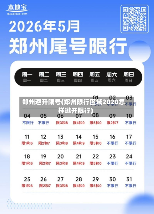 郑州避开限号(郑州限行区域2020怎样避开限行)
