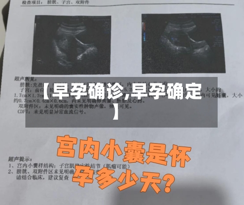 【早孕确诊,早孕确定】