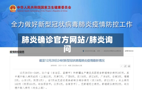 肺炎确诊官方网站/肺炎询问
