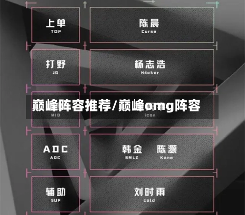 巅峰阵容推荐/巅峰omg阵容