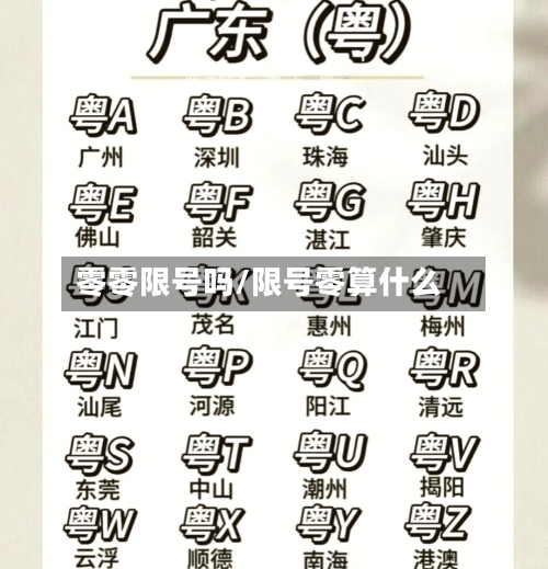 零零限号吗/限号零算什么