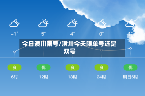 今日潢川限号/潢川今天限单号还是双号