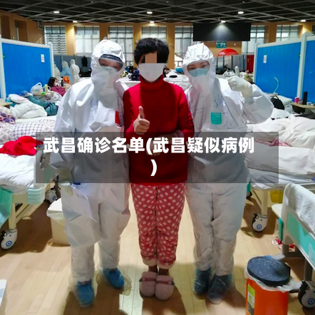 武昌确诊名单(武昌疑似病例)