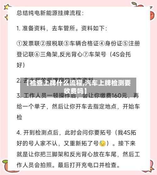 【检查上牌什么流程,汽车上牌检测要收费吗】
