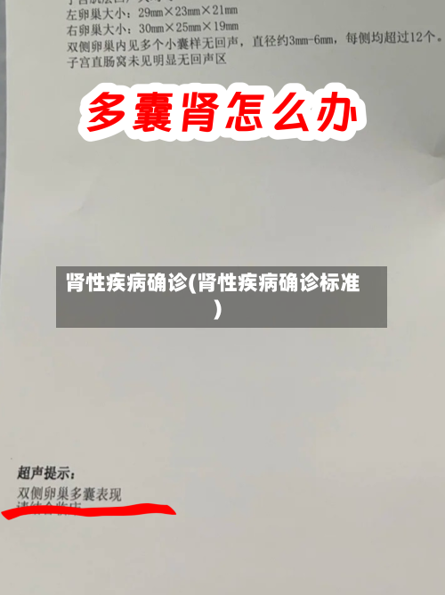 肾性疾病确诊(肾性疾病确诊标准)