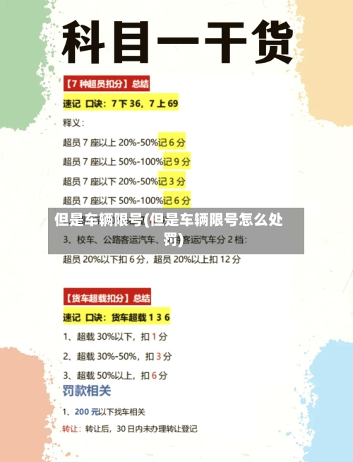 但是车辆限号(但是车辆限号怎么处罚)