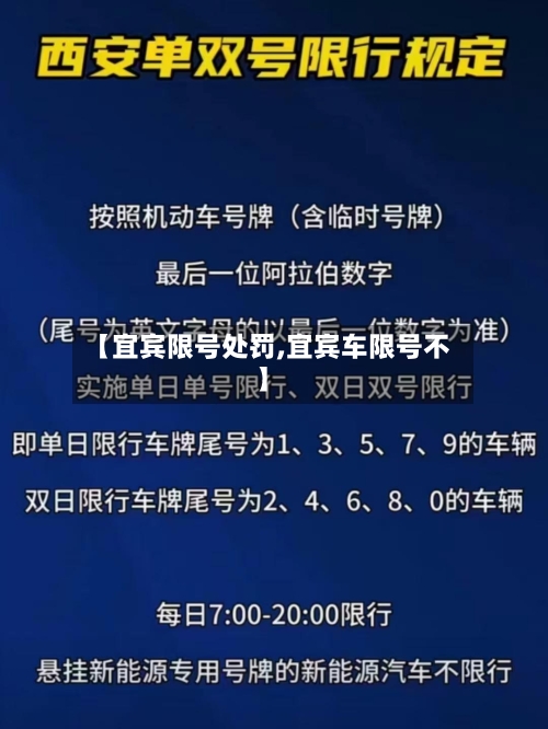 【宜宾限号处罚,宜宾车限号不】