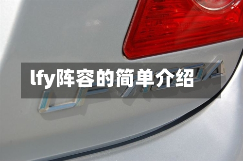 lfy阵容的简单介绍
