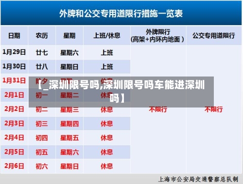 【_深圳限号吗,深圳限号吗车能进深圳吗】