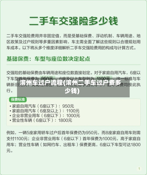 滨州车过户流程(滨州二手车过户费多少钱)
