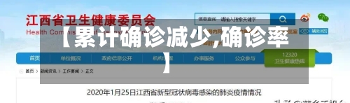 【累计确诊减少,确诊率】